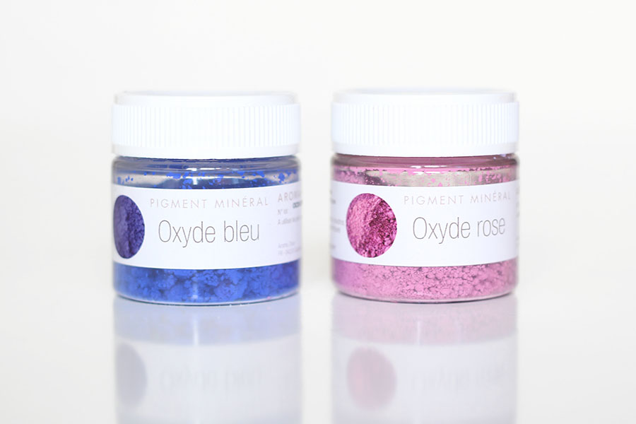 Pigment minéral oxyde rose & bleu - Aroma-zone
